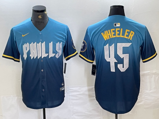 Philadelphia Phillies #45 Blue 2024 City jersey