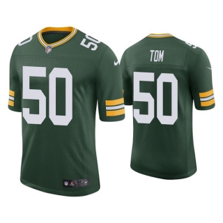 Green Bay Packers #50 Zach Tom Green Stitched Football Jersey
