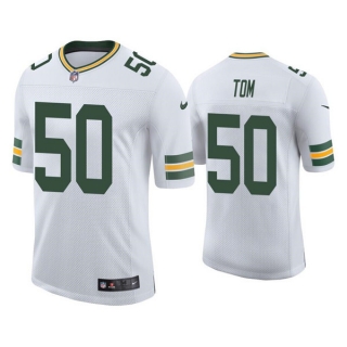 Green Bay Packers #50 Zach Tom White Stitched Football Jersey