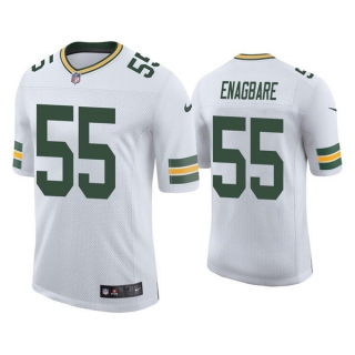 Green Bay Packers #55 Kingsley Enagbare White Stitched Football Jersey