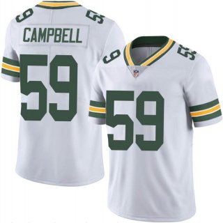 Green Bay Packers #59 De'Vondre Campbell White Stitched Jersey
