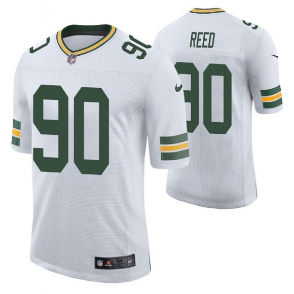 Green Bay Packers #90 Jarran Reed White Stitched Football Jersey