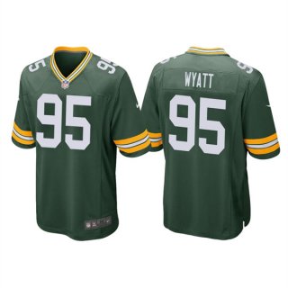 Green Bay Packers #95 Devonte Wyatt Green Stitched Football Jersey