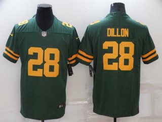 Green Bay Packers #28 A.J. Dillon 2021 Green Legend Stitched Football Jersey