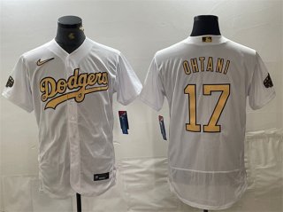 Los Angeles Dodgers #17 Shohei Ohtani 2022 All-Star White Flex Base Stitched