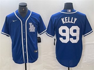 Los Angeles Dodgers #99 Joe Kelly Blue Cool Base Stitched Baseball Jersey