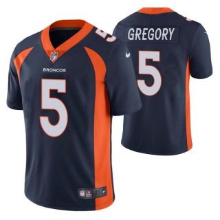 Denver Broncos #5 Randy Gregory Navy Vapor Untouchable Limited Stitched