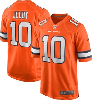 Denver Broncos #10 Jerry Jeudy Orange Game Stitched