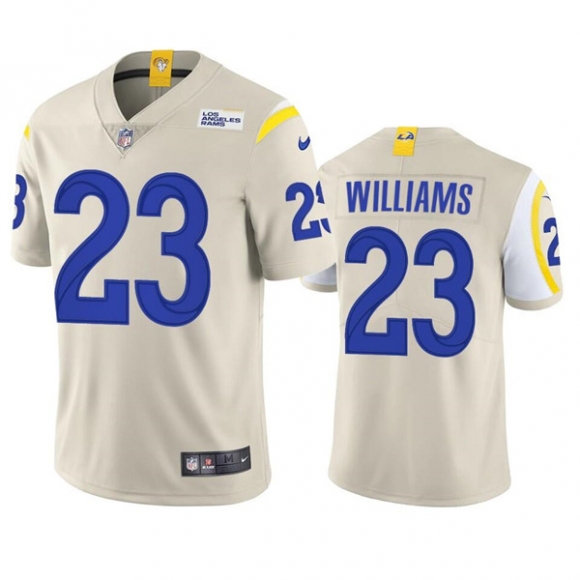 Los Angeles Rams #23 Kyren Williams Bone Vapor Untouchable Limited Stitched