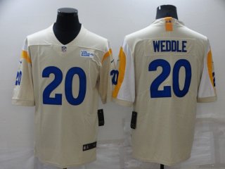 Los Angeles Rams #20 Eric Weddle Bone Vapor Untouchable Limited Stitched