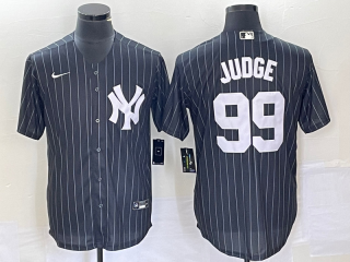New York Yankees #99 Aaron Judge Black Cool Base Stitched Baseball Jersey