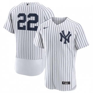 New York Yankees #22 Juan Soto White Flex Base Stitched Baseball Jersey