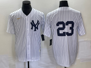 New York Yankees #23 Don Mattingly White Cool Base Stitched Baseball Jersey