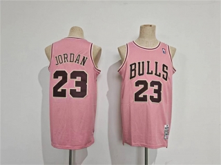 Chicago Bulls #23 Michael Jordan Pink Stitched Basketball Jersey