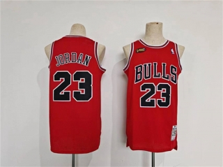 Chicago Bulls #23 Michael Jordan Red Throwback Stitched Basketball Jersey