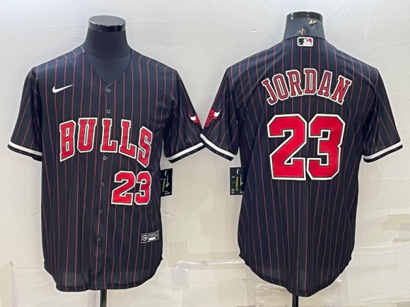 Chicago Bulls #23 jordan black jersey