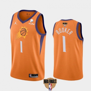 Phoenix Suns #1 Devin Booker 2021 Orange Statement Finals Basketball Swingman