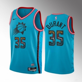 Phoenix Suns #35 Kevin Durant Blue 2022-23 City Edition Stitched Basketball Jersey
