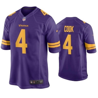 Minnesota Vikings #4 Dalvin Cook Purple Color Rush Stitched Game Jersey