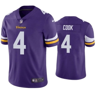 Minnesota Vikings #4 Dalvin Cook Purple Vapor Untouchable Stitched Jersey