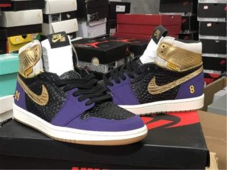 Jordan kobe 24 8 black purple shoes
