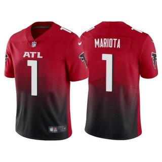 Atlanta Falcons #1 Marcus Mariota Red Black Vapor Untouchable Limited Stitched
