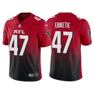 Atlanta Falcons #47 Arnold Ebiketie Red Black Vapor Untouchable Limited Stitched
