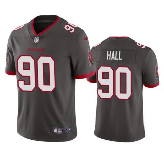 Tampa Bay Buccaneers #90 Logan Hall Gray Vapor Untouchable Limited Stitched