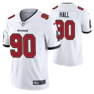 Tampa Bay Buccaneers #90 Logan Hall White Vapor Untouchable Limited Stitched