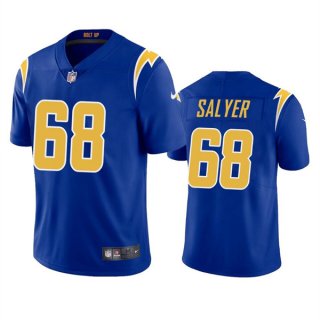 Los Angeles Chargers #68 Jamaree Salyer Royal Vapor Untouchable Limited Stitched