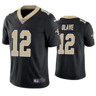 New Orleans Saints #12 Chris Olave Black Vapor Limited Stitched Jersey