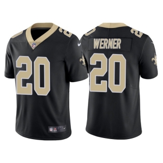 New Orleans Saints #20 Pete Werner Black Vapor Limited Stitched Jersey