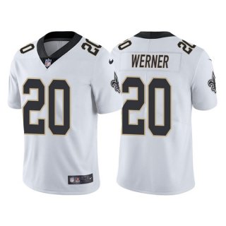 New Orleans Saints #20 Pete Werner White Vapor Limited Stitched Jersey
