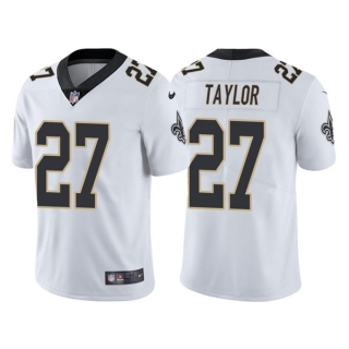 New Orleans Saints #27 Alontae Taylor White Vapor Limited Stitched Jersey