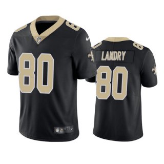 New Orleans Saints #80 Jarvis Landry Black Vapor Limited Stitched Jersey