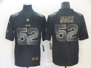 Chicago Bears # 52 black gold impact limited jersey