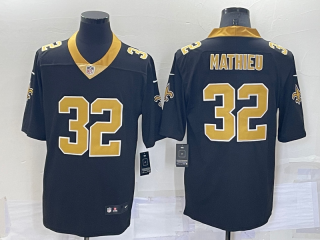 New Orleans Saints #32 Tyrann Mathieu Black Vapor Limited Stitched Jersey