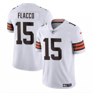 Cleveland Browns #15 Joe Flacco White Vapor Untouchable Limited Stitched Jersey