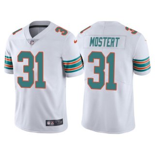 Miami Dolphins #31 Raheem Mostert White Color Rush Limited Stitched Football