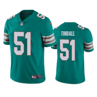Miami Dolphins #51 Channing Tindall Aqua Color Rush Limited Stitched Football
