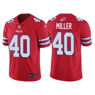 Buffalo Bills #40 Von Miller Red Vapor Untouchable Limited Stitched Jersey