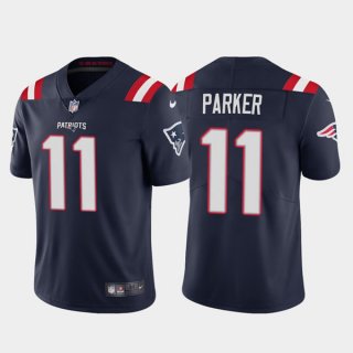 New England Patriots #11 DeVante Parker Navy Vapor Untouchable Limited Stitched