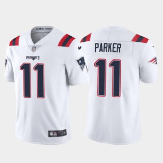 New England Patriots #11 DeVante Parker White Vapor Untouchable Limited Stitched