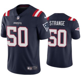 New England Patriots #50 Cole Strange Navy Vapor Untouchable Limited Stitched jersey