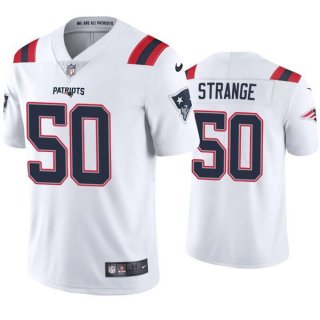 New England Patriots #50 Cole Strange White Vapor Untouchable Limited Stitched