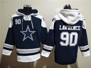 Dallas Cowboys #90 Demarcus Lawrence Navy Ageless Must-Have Lace-Up