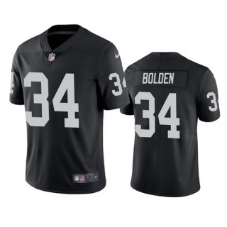 Las Vegas Raiders #34 Brandon Bolden Black Vapor Limited Stitched Jersey