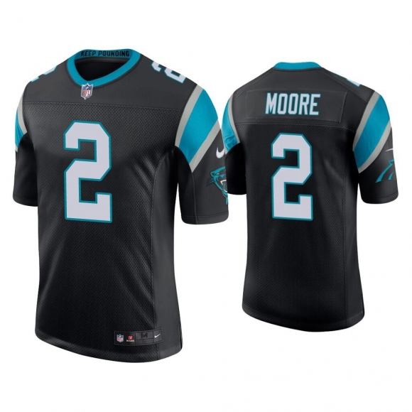 Carolina Panthers #2 D.J Moore Black Vapor Untouchable Limited Stitched Jersey