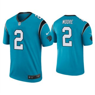 Carolina Panthers #2 D.J Moore Blue Vapor Untouchable Limited Stitched Jersey