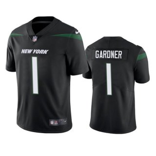 New York Jets #1 Ahmad Gardner 2022 Black Vapor Untouchable Limited Stitched